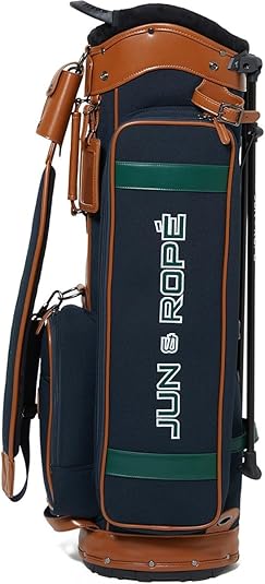 Amazon.co.jp: [ジュン＆ロぺ] 合皮コンビ使いカレッジロゴキャディ